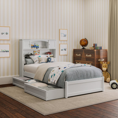 Denver Wood Storage Platform Bed