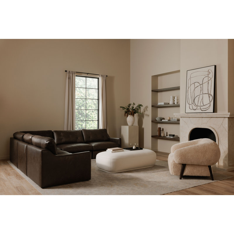 Marion Rectangular Standard Ottoman, White