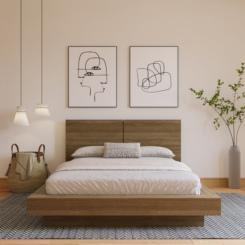 Chandlor Platform Bed, Brown, King