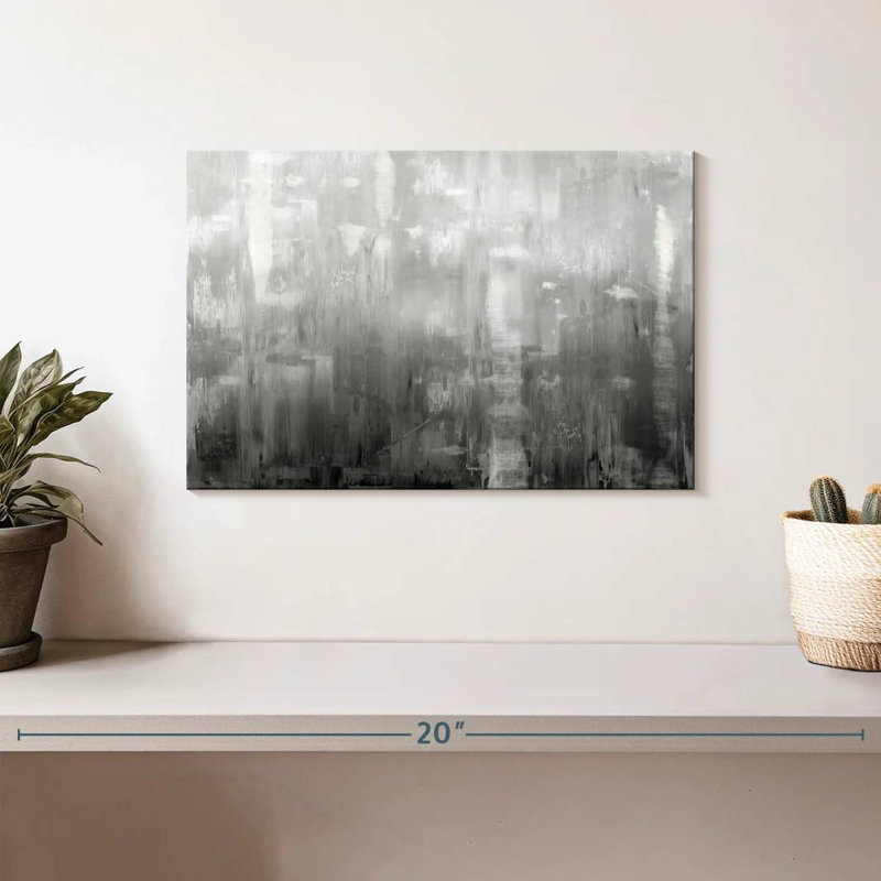 Avery Textural In Grey, 8" H x 12" W