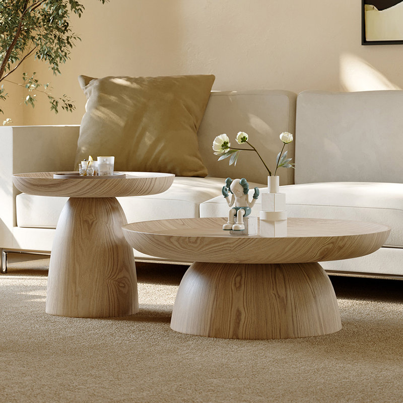 Table basse luxueuse Log Wind, H 11,81 po x L 31,49 po x l 31,49 po