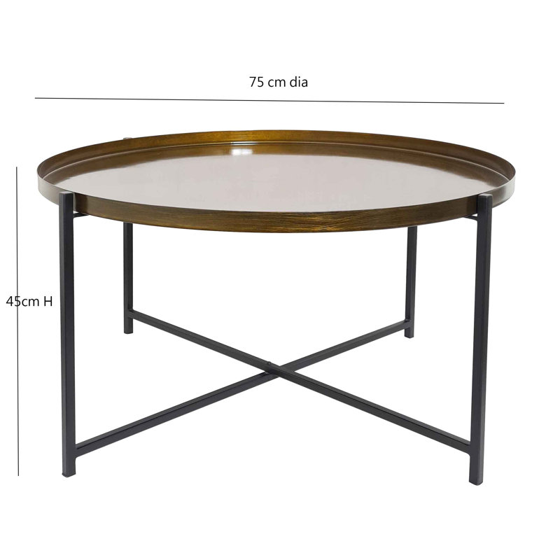 Christi Cross Legs Coffee Table