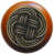 Antique Brass/Cherry Wood