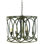 New Orleans 6 - Light Candle Style Drum Chandelier with Wrought Iron Accents