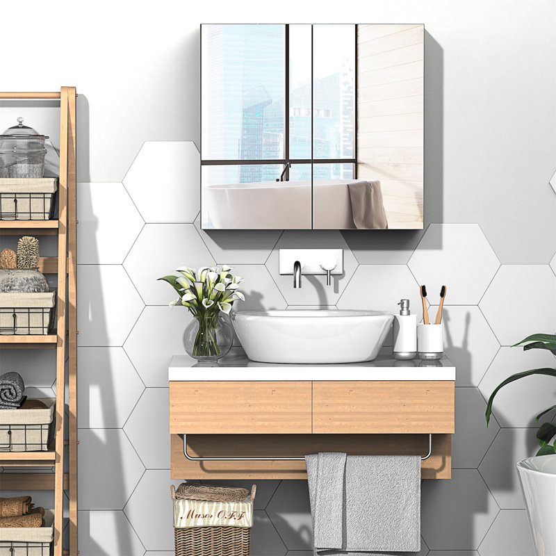 Armoire de salle de bain à miroir Kleankin