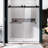 50" - 55" W x 76" H Double Sliding Frameless Shower Door-85011284