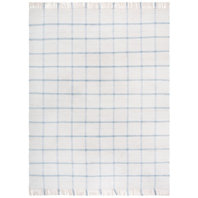Fernande Handwoven Recycled Cotton Plaid Rug