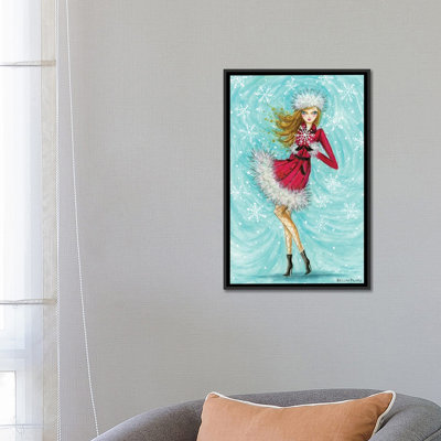 Blythe's Stunning Snowflake - reproduction d'art murale - toile encadrée