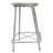 Industrial Silver 24" Counter Height Stool with Space-Saving Backless Design-88626142