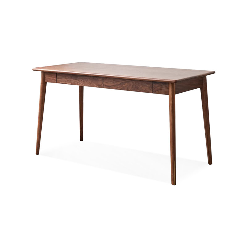 Bureaux rectangulaires en bois massif noyer, H 29,53 po x l 70,87 po x P 27,56 po
