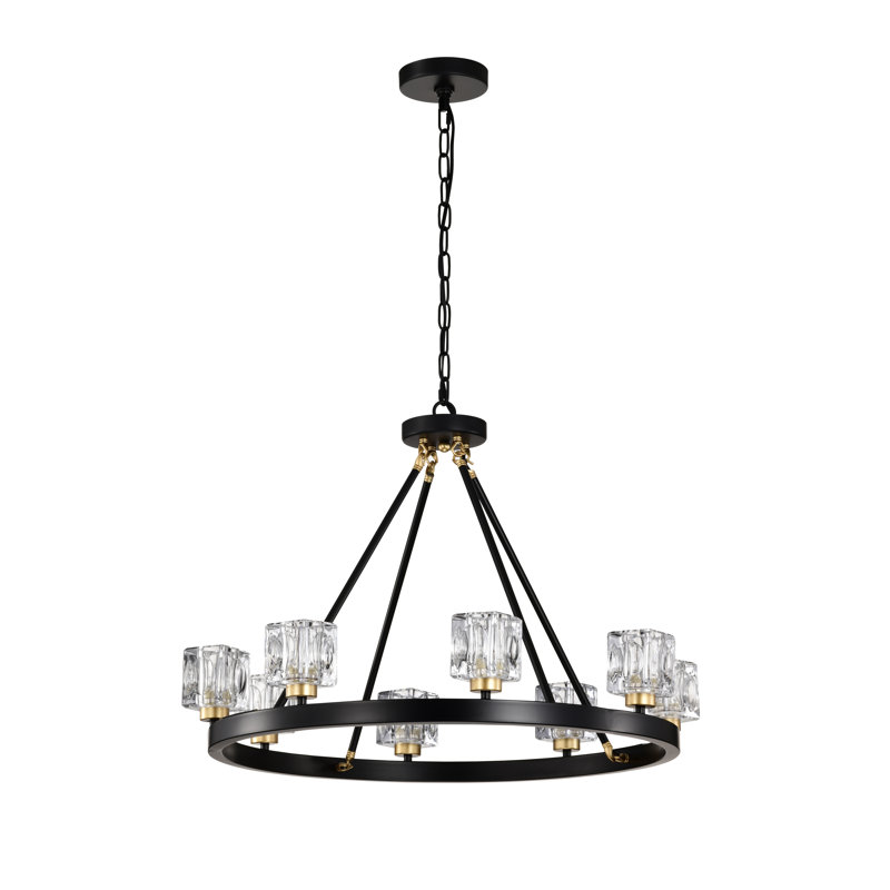 Lustre en cristal 8 lumières Emilio