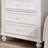 Wooden Nightstand With 2 Drawers, White
