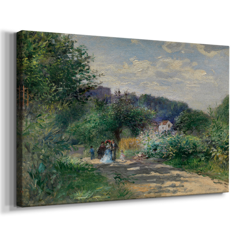 Une route à Louveciennes - Cavas enveloppés dans une galerie, 24 x 36