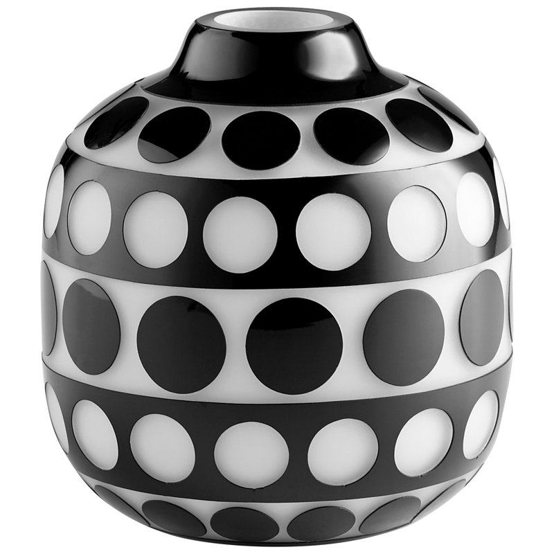 Vase de table Petroglyph, H 8,25 po x l 8 po x P 8 po
