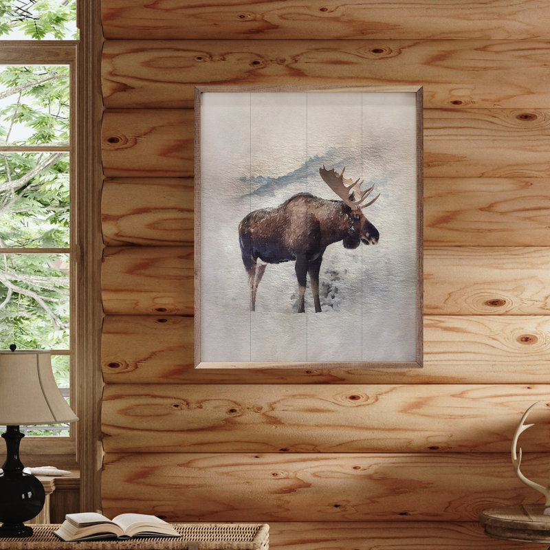 Watercolor Moose, H 10 po x l 8 po