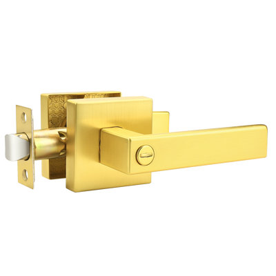 Heavy Duty Privacy Door Lever Keyless Lock with Square Rosette