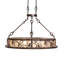 36" Long Winter Pine Oblong Inverted Pendant