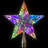 LED Lighted Glittered Star Christmas Tree Topper - 11" - Multicolor Lights-105340049