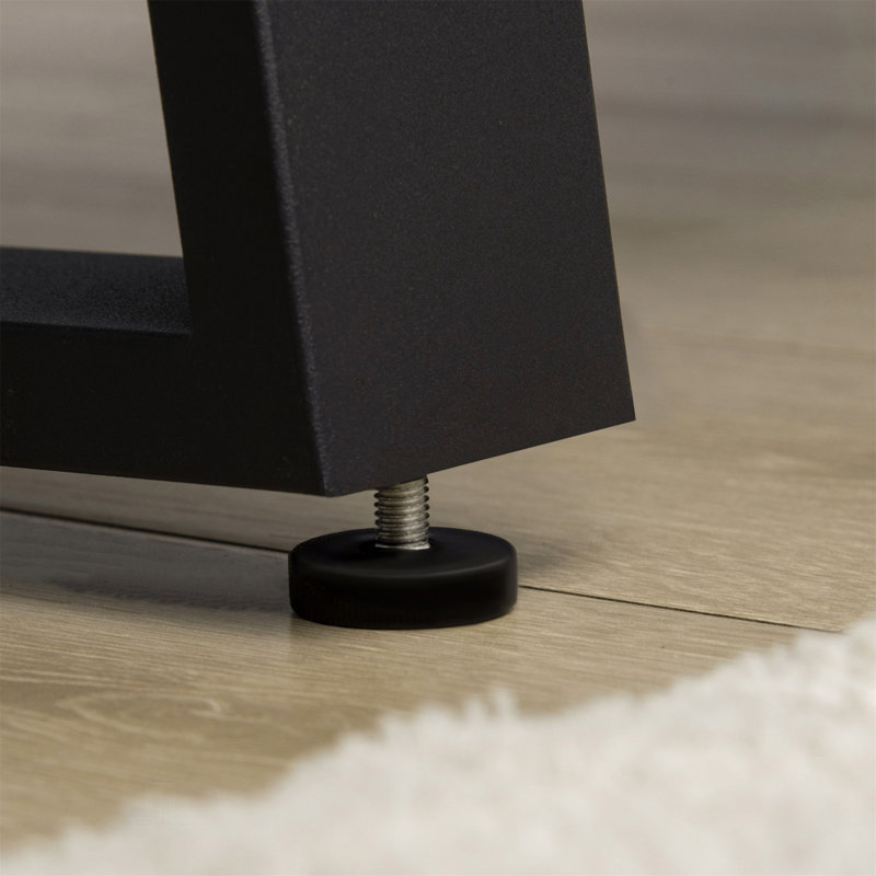 Banc en béton à effet de bois rustique avec pieds en métal, parfait pour une utilisation intérieure et extérieure, durable et nécessitant peu d'entretien