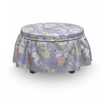 Housse pour repose-pieds lavande oriental