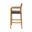 Tabouret en osier et bois Genesee