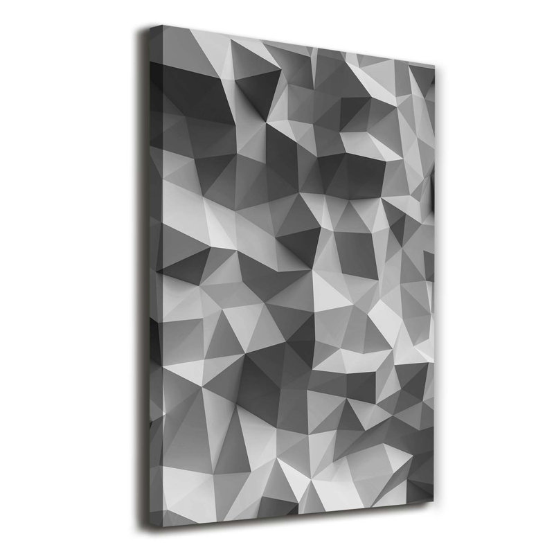 Abstraction Triangles - Wrapped Canvas Print