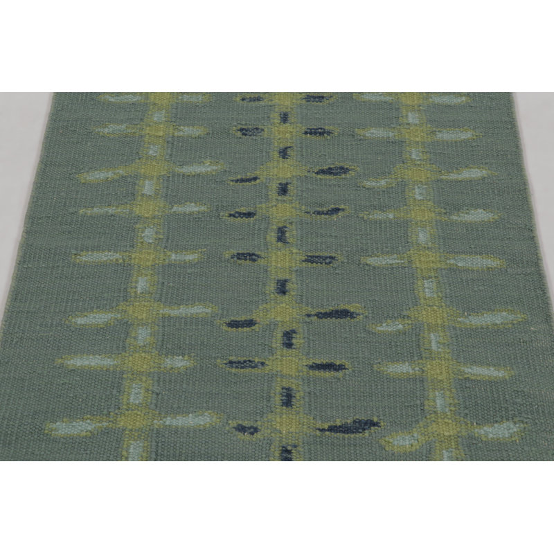 Wool Geometric Area Rug, Rectangle 5' x 7'