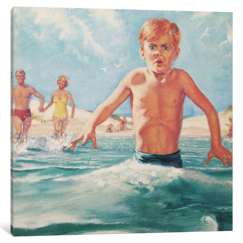 « cold garçon », reproduction d’art sur toile, H 18 po x l 18 po x P 1,5 po