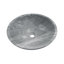 Vasque en marbre naturel gris pour salle de bain, élégante et raffinée, spacieuse, 400 x 150 mm, construction robuste, trou pré-percé