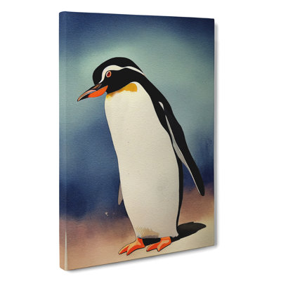 Penguin In Watercolour No.1 - Wall Art