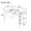 Lit mezzanine simple en métal, lit mezzanine
