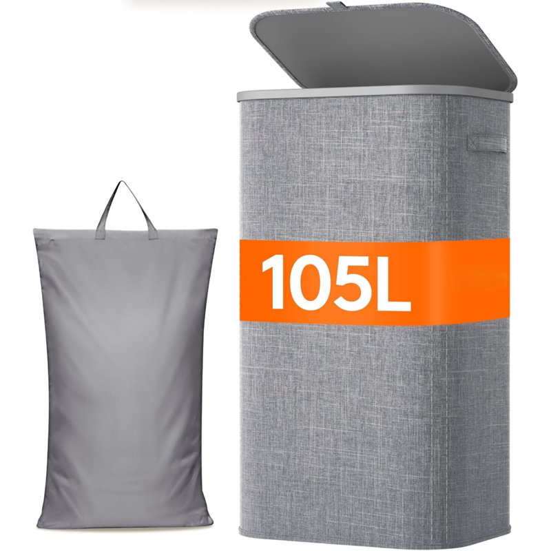 Poylester Laundry Room Organiser, Light Grey