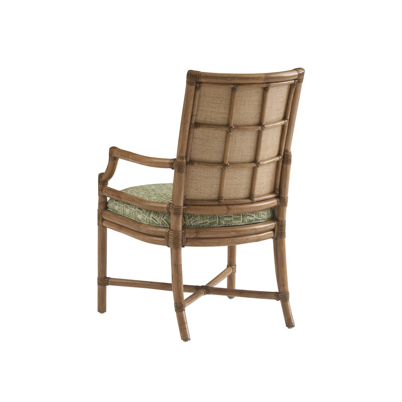 Key Biscayne Upholstered Arm Chair, Green