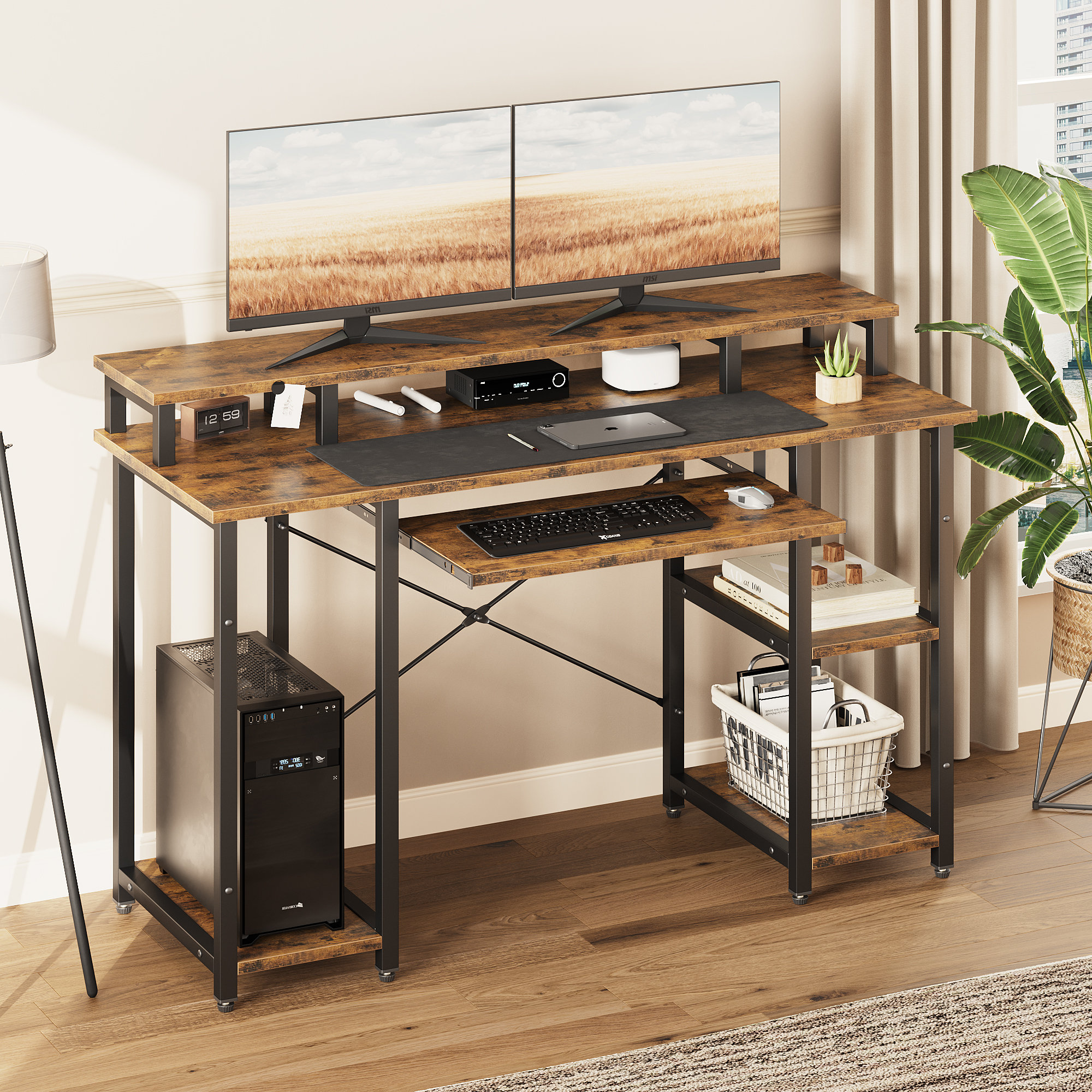 https://assets.wfcdn.com/im/61727012/compr-r85/2482/248270922/lamarianna-46-inches-desk-with-monitor-stand-keyboard-tray-for-home-and-office.jpg