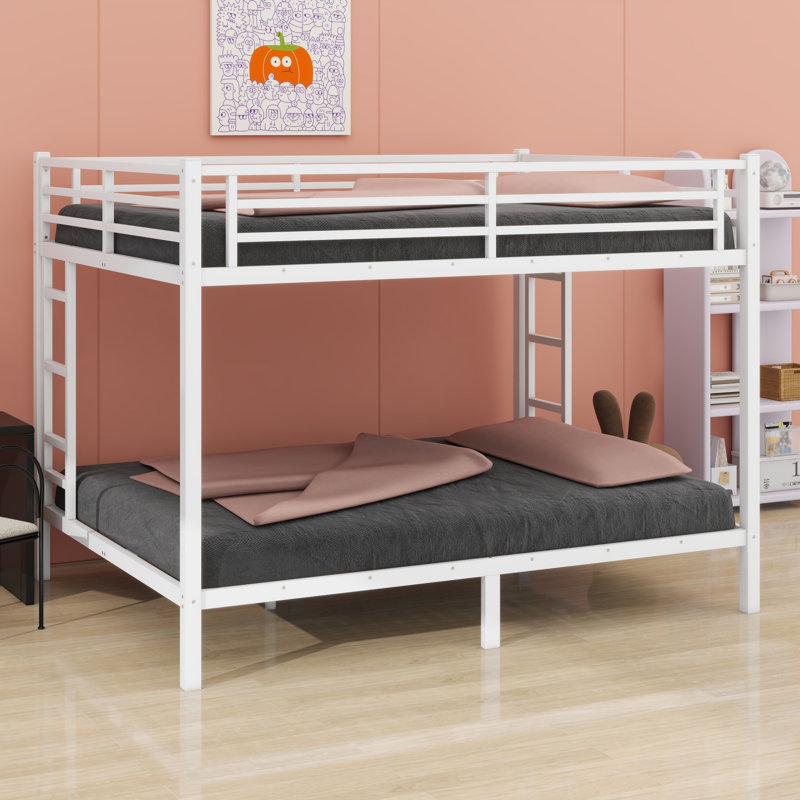 Metal Bunk Bed For Teens And Adults, Extra Long Twin Over Extra Long Twin