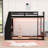 Bunk Bed With Desk, Storage Shelves USB And LED Light-1471701996-1471701998