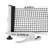 JOOLA Snapper Professional Table Tennis Net and Post Set with Carrying Case - 72" Spring Activated Clamp Ping Pong Net