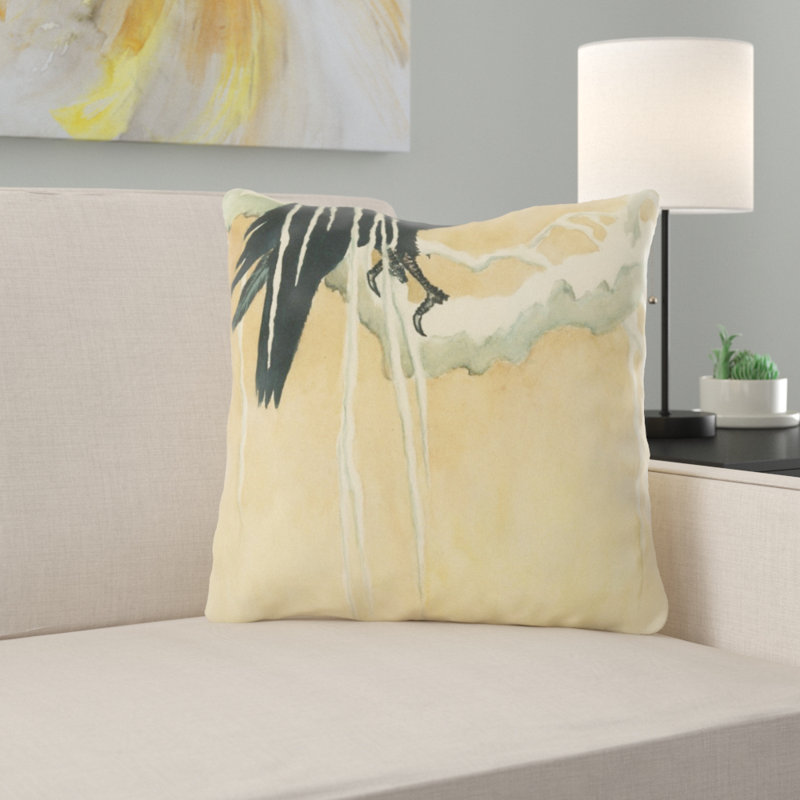 Housse et insert de coussin carré Klingensmith, Microsuède, Intérieur