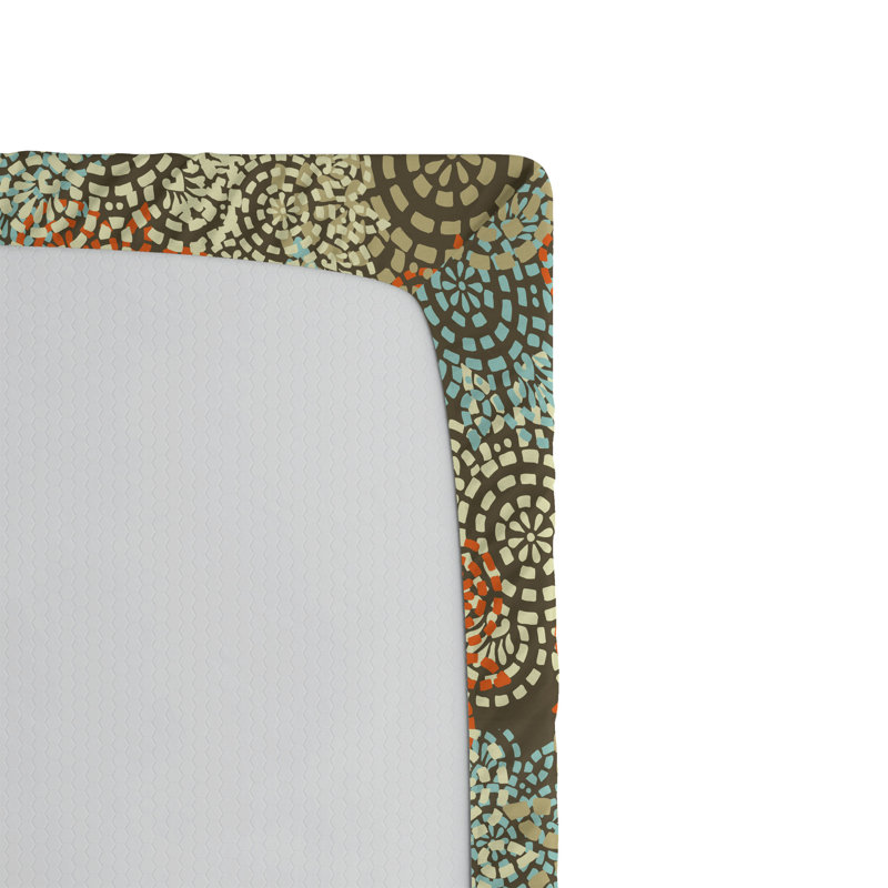 Ensemble de 2 draps-housses Ambesonne, Drap-housse de taille simple, Multicolore / floral 2