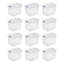 Contenant de boîte de rangement en plastique transparent Stérilite