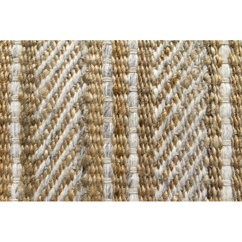 Geeta Striped Hand Woven Area Rug, Rectangle 250 x 350cm