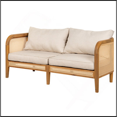 Outdoor Patio Cushioned Sofa