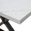 Silvester 4 - Person Marble Top Trestle Dining Set