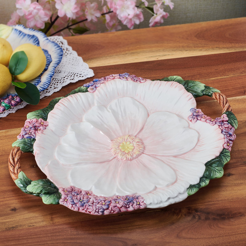 Fitz And Floyd Large Platter With Handles
