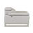 Light Gray Genuine Leather Chair with Adjustable Headrest-1633540642