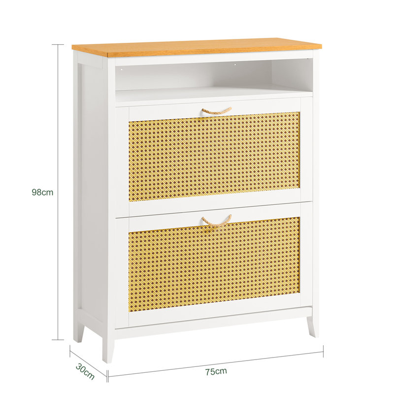 12 Pair Flip Down Shoe Storage