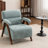 Mid Century Upholstered Arm Accent Chair with Solid Wood Legs-1924109855