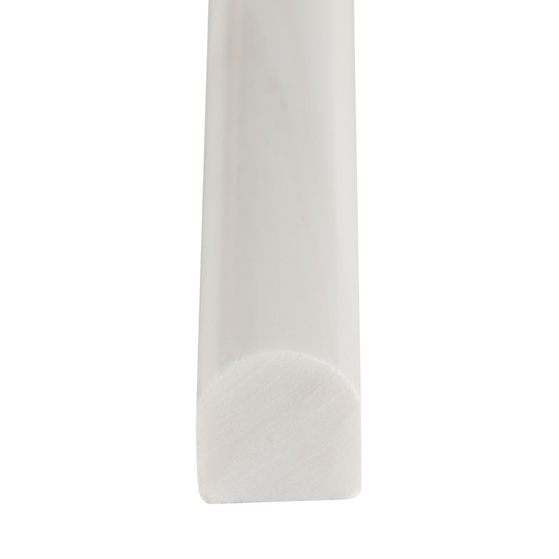 12.00'' L x 0.75'' W Marble Round Tile Trim