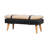 Solid Wood Bench with Nailhead Trim