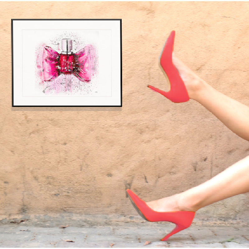 Bow Perfume - Single Picture Frame Print